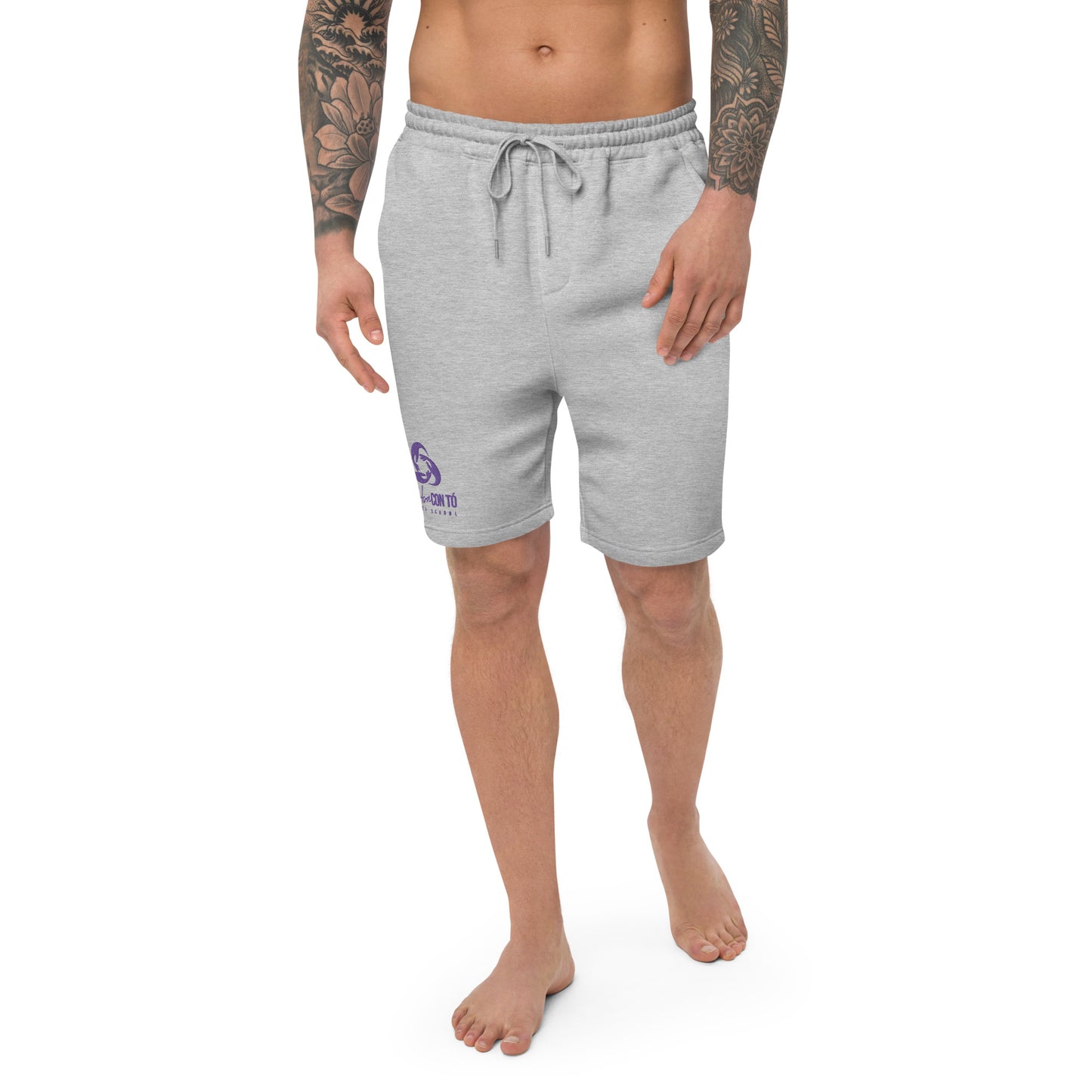 Gray Men's fleece shorts
