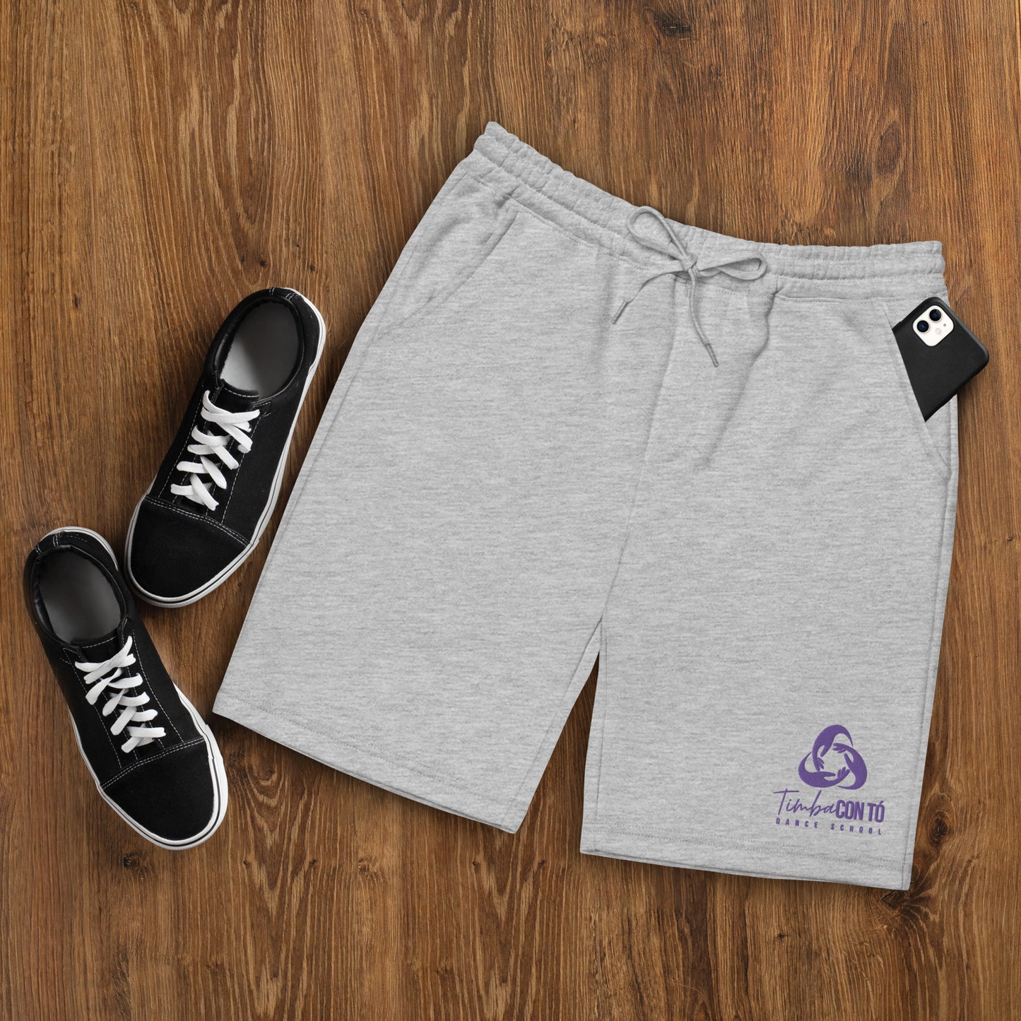 Gray Men's fleece shorts