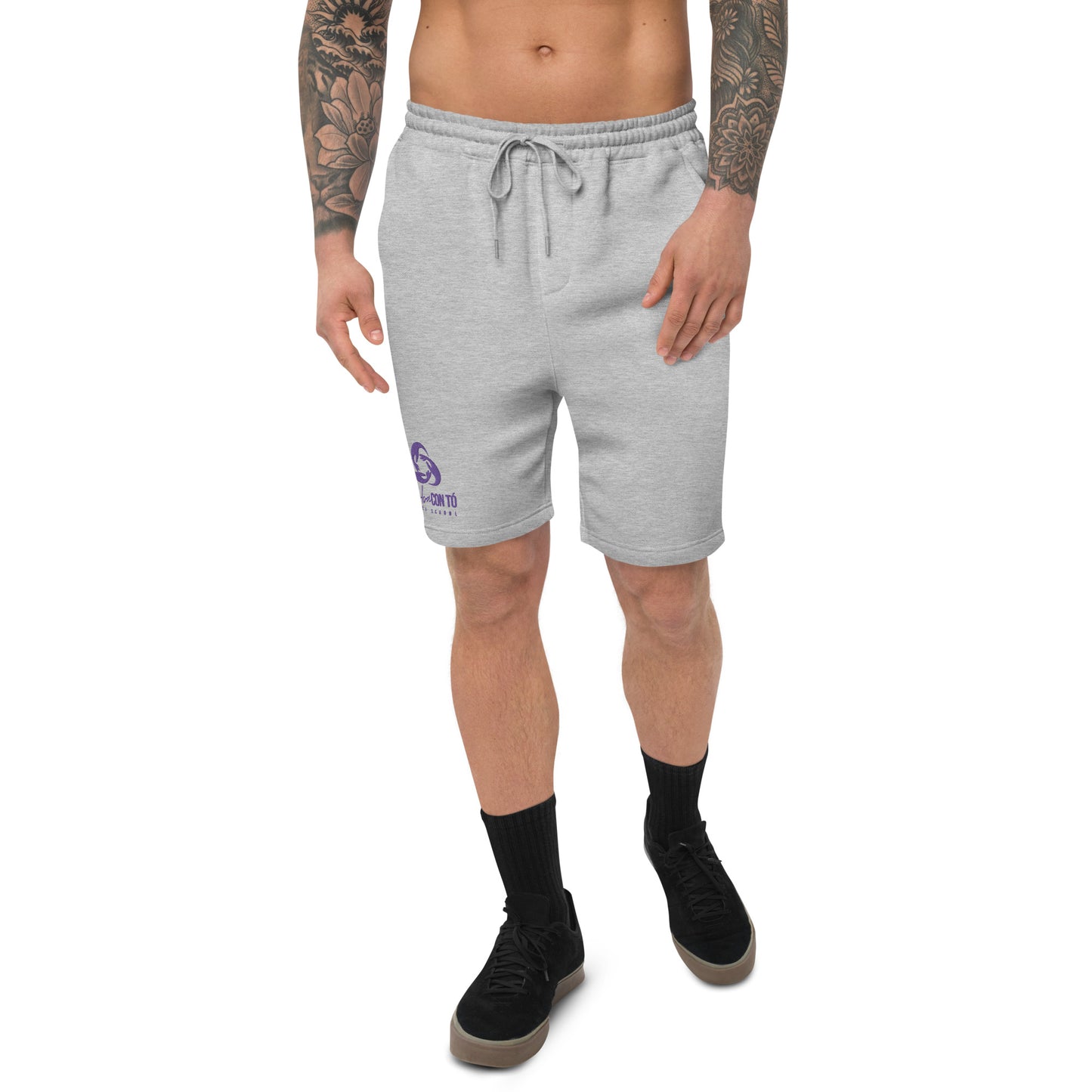 Gray Men's fleece shorts