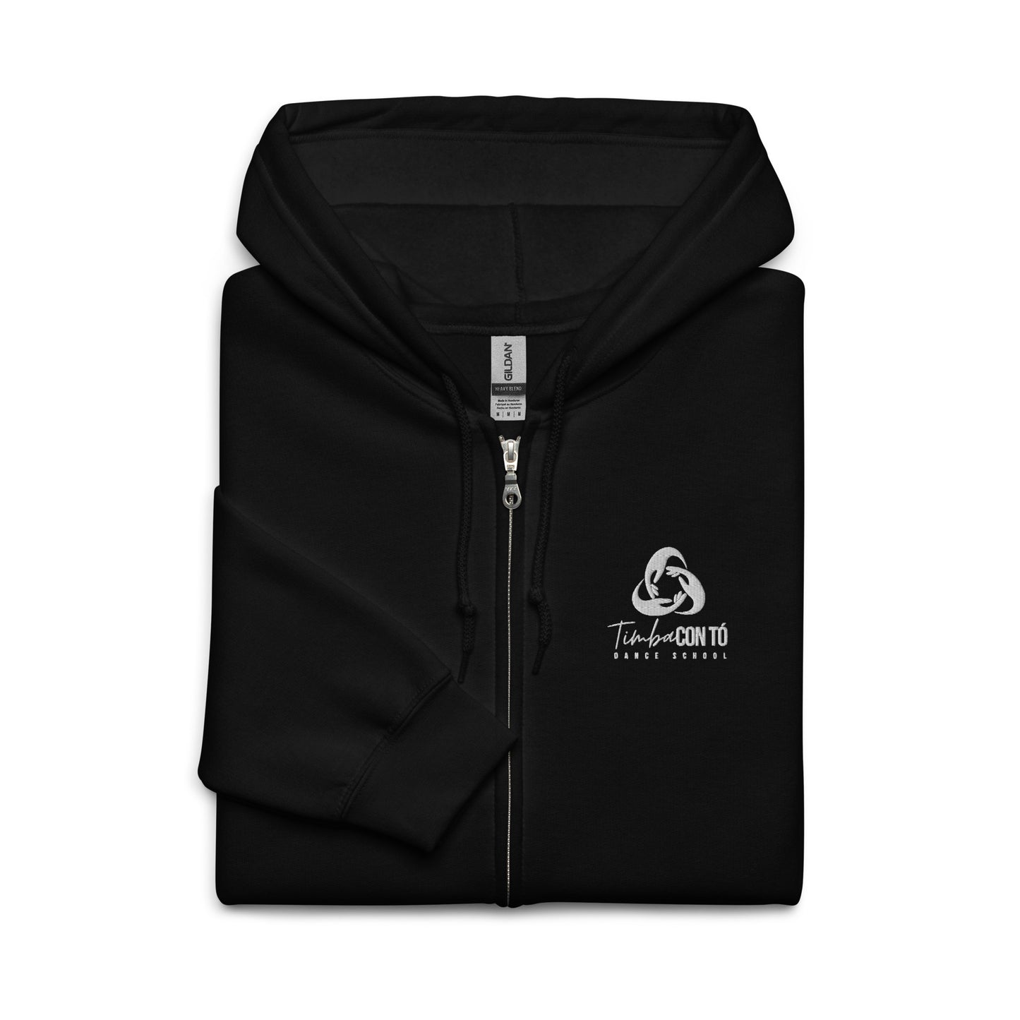 Black Unisex heavy blend zip hoodie