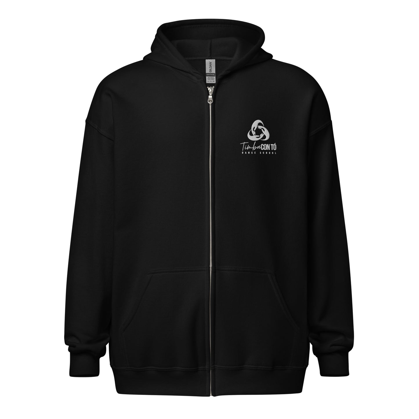 Black Unisex heavy blend zip hoodie