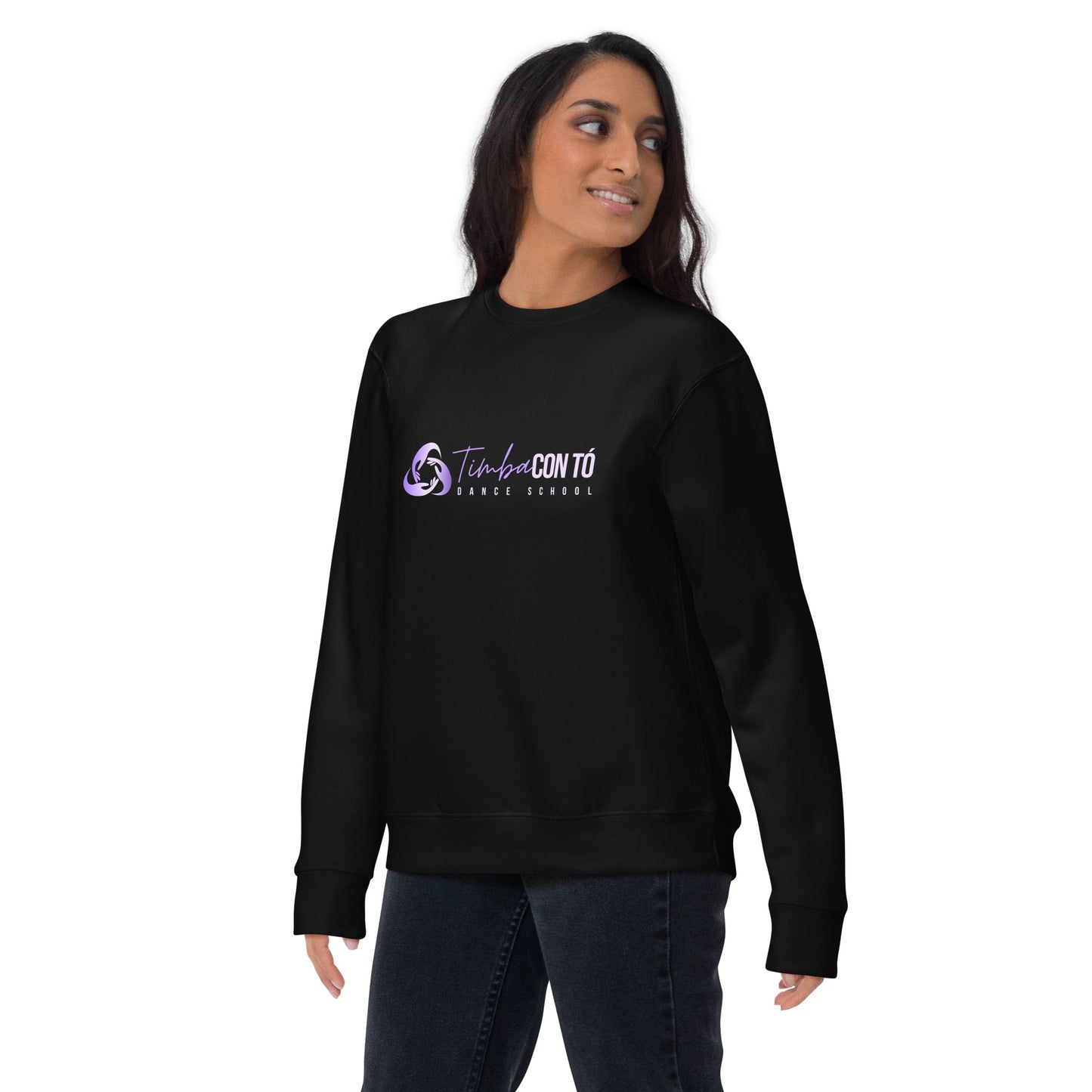 Unisex Black Premium Sweatshirt