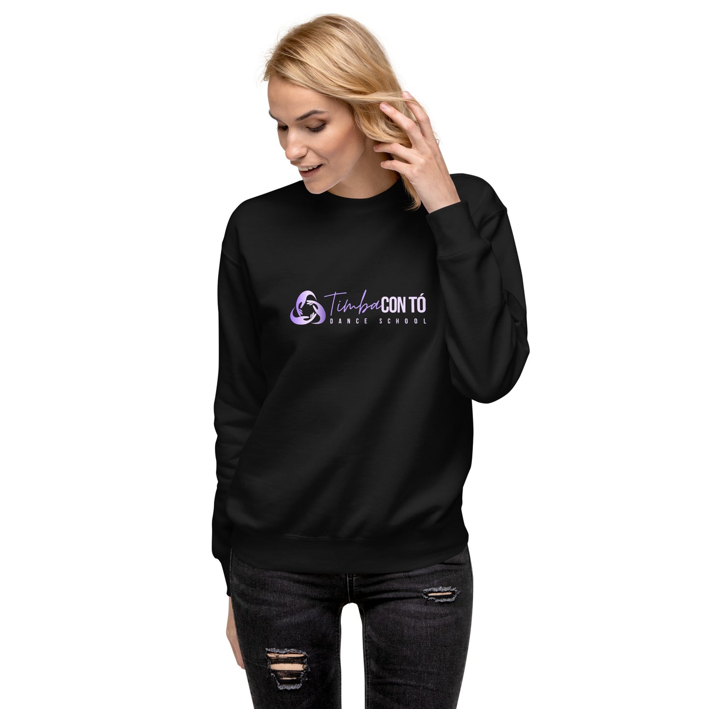 Unisex Black Premium Sweatshirt