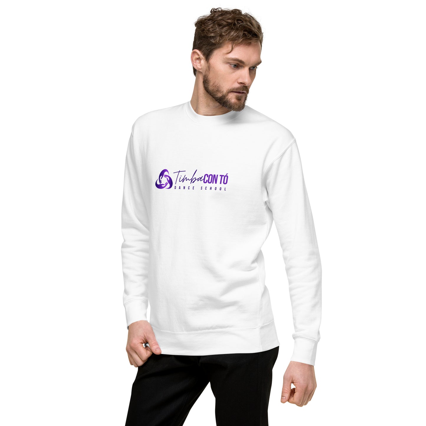 Unisex White Premium Sweatshirt