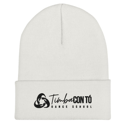 Gray and White Cuffed Beanies