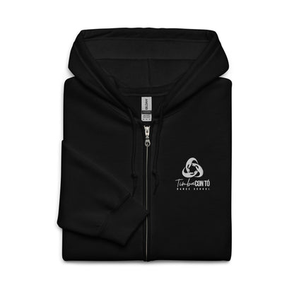 Black Unisex heavy blend zip hoodie